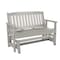 Highwood Usa 4ft Lehigh Gliding Bench Outdoor Furniture for Patio, Backyard, Garden AD-GLBENLH2-HGR - alternate 1